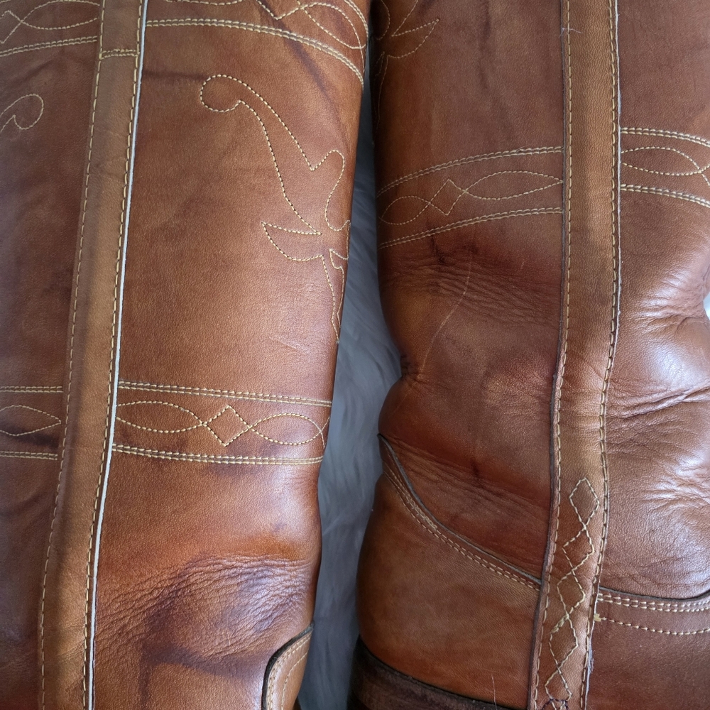 Vintage Stitching Horse Campus Boots Size 8 1/2D - Picture 9 of 16